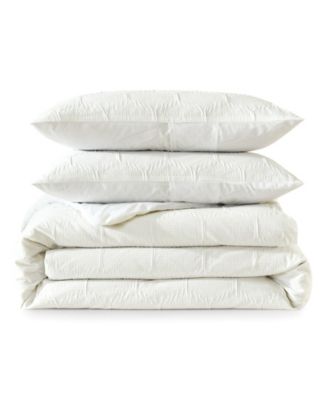 Modern Hexagon 3 Piece Comforter Set, King