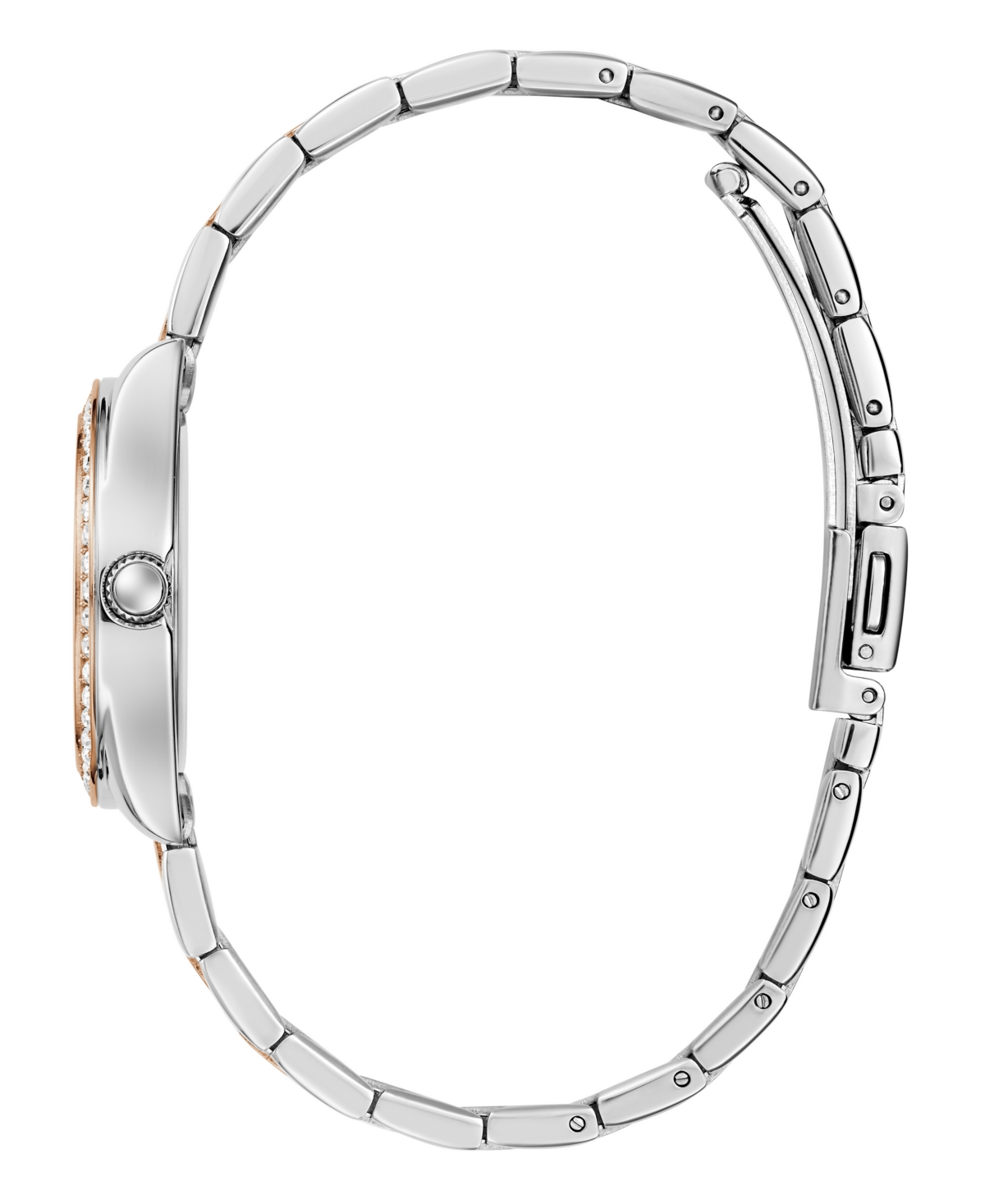 Guess Women's Analog Two-tone Stainless Steel Watch, 30 Mm In Two-tone