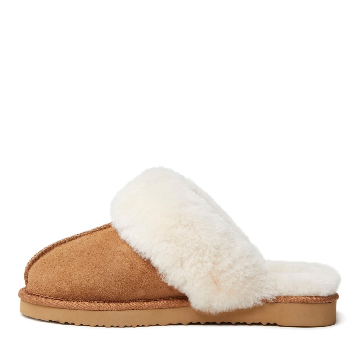 Женские Fireside by Dearfoams Women's Sydney Genuine Shearling Scuff Slipper — фото 5
