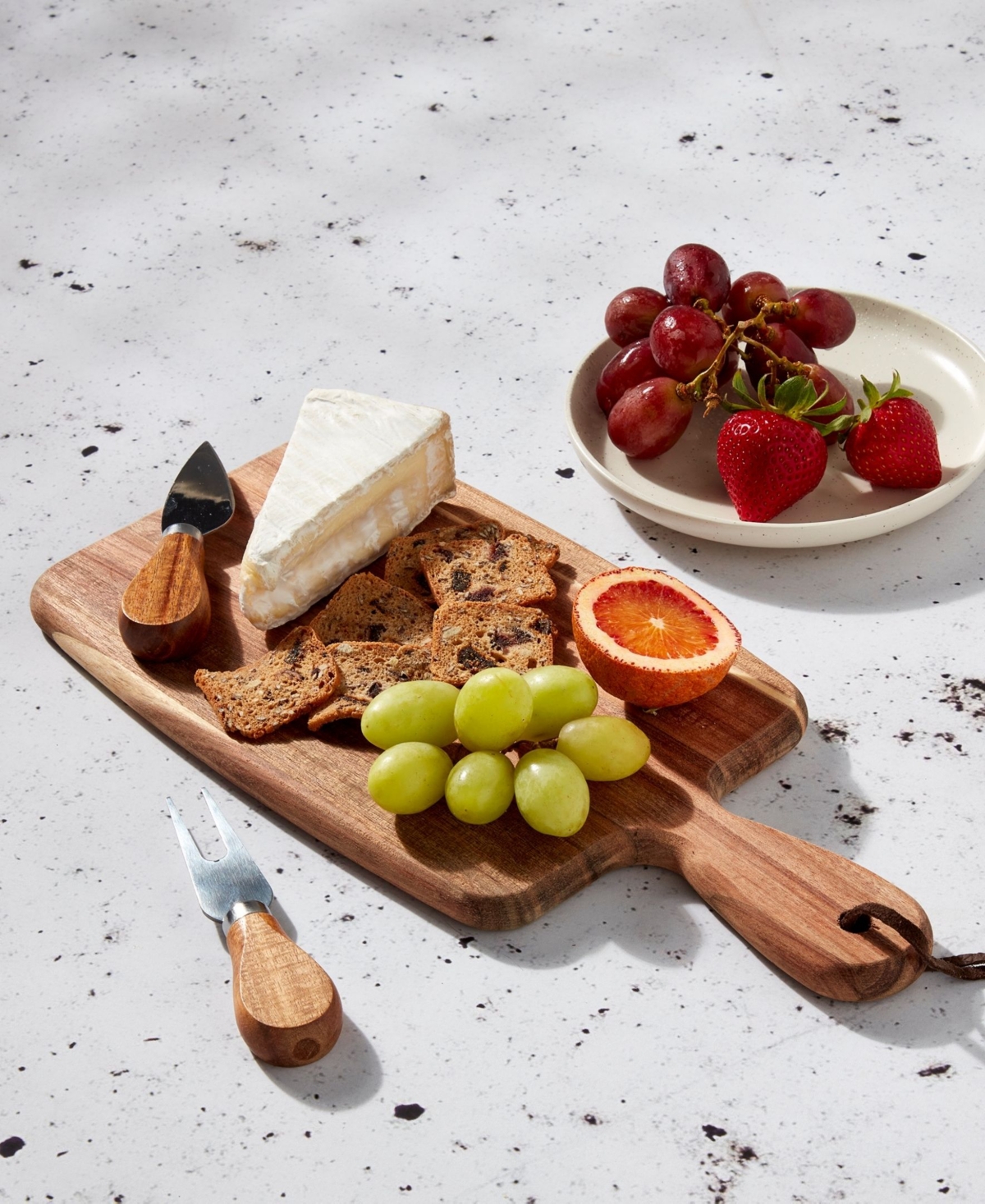 Tabletops Gallery Acacia Rectangular Serving Board 3-piece Set In Wood