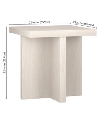 22" Elna Wide Square Side Table