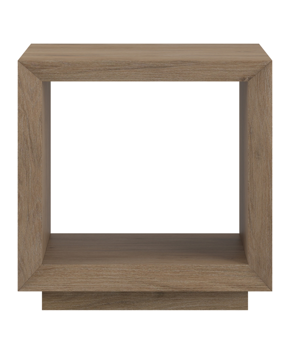 Hudson & Canal 22" Tannen Wide Rectangular Side Table In Antiqued Gray Oak