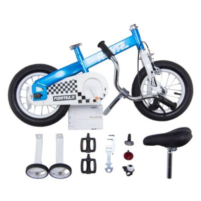 Formula 12 Inch Kids Bike with Training Wheels & Coaster Brake, Blue