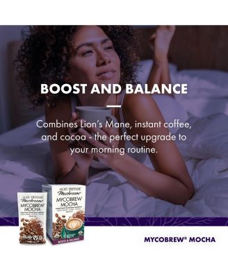 MycoBrew Mocha - Mocha Drink Mix - Mocha Powder Includes Lion's Mane Mushroom - Drink Mix with Fair Trade Certified Cocoa & 100% Arabica Instant Coffee