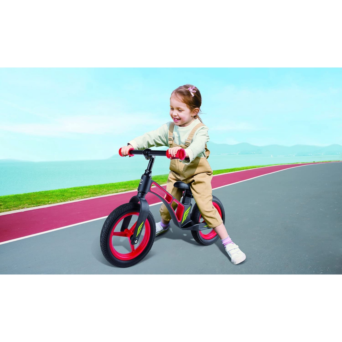 Hape New Explorer Balance Bike with Magnesium Frame, Kids Ages 3 to 5 Years - Red