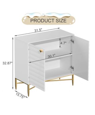 2 Door Locker Accent Cabinet