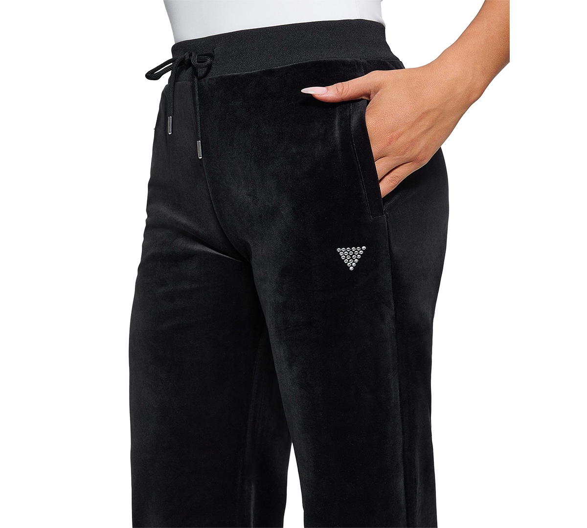 Guess Women's Pull-on Drawstring Pants In Jet Black A996