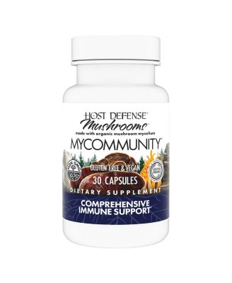 MyCommunity Capsules - 17 Species Blend Mushroom Supplement for Immune Support - Herbal Aid with Lion's Mane, Reishi. Chaga, Cordyceps, Turkey Tail & More