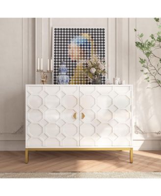 Freestanding Storage Cabinet 2-Door Accent Cabinet