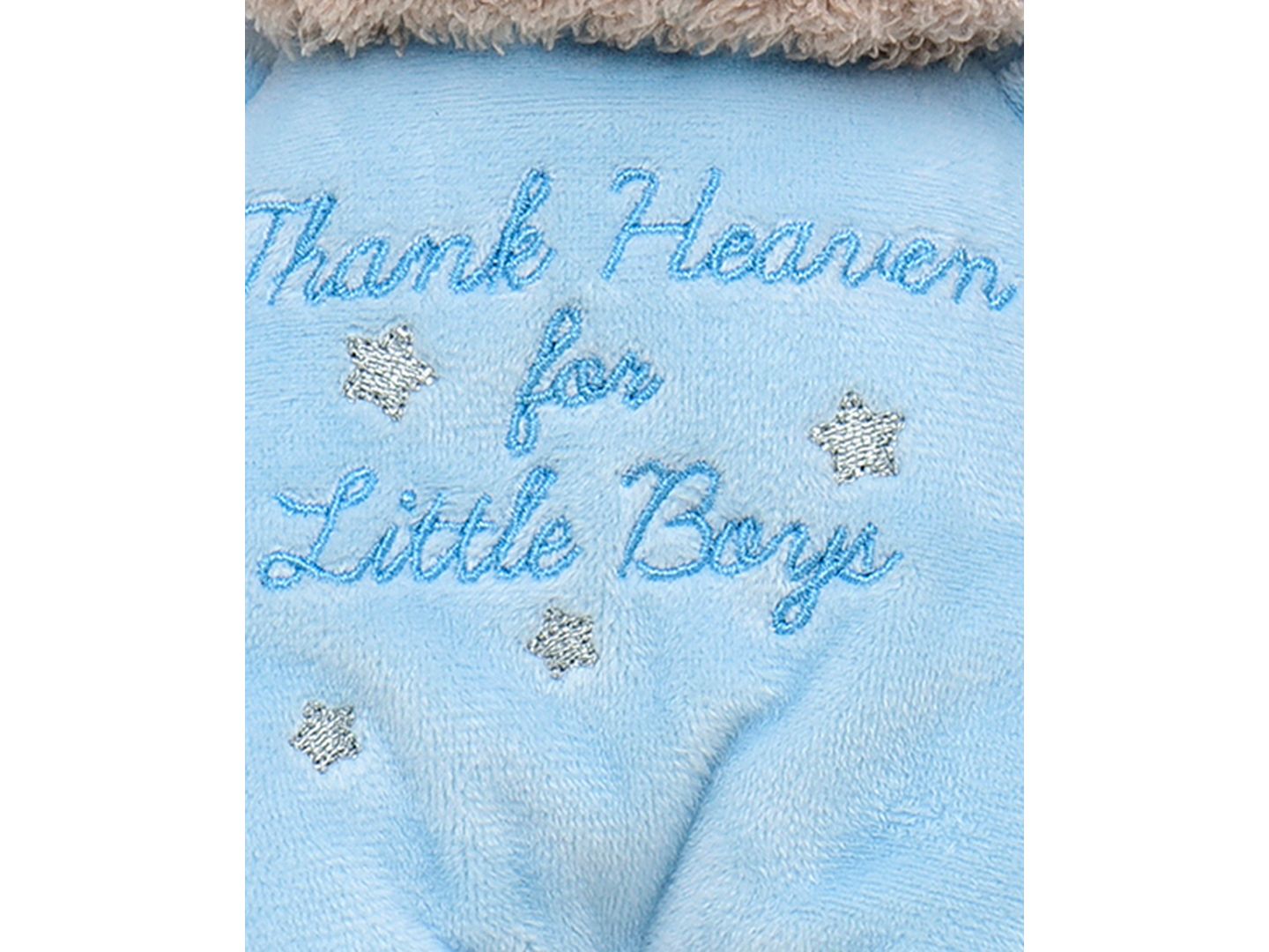 Детская мягкая игрушка Little Me Thank Heaven for Little Boys 9" Plush Bear, цвет: Синий — фото 2
