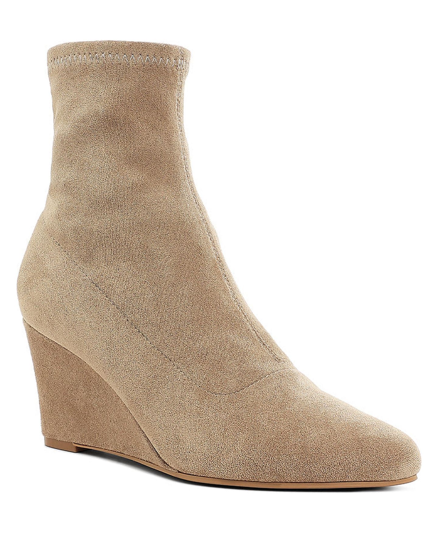 Женские ботинки London Rag Yara Microfiber Wedge Sock, цвет: Бежевый — фото 3