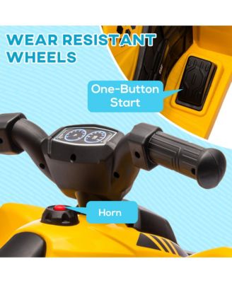 CAT Licensed Kids ATV with Horn, LED Headlights for 18-36 Months