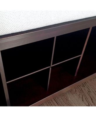 Solid Wood Entryway Bench - 1 Bins & 2 Shoe Divider