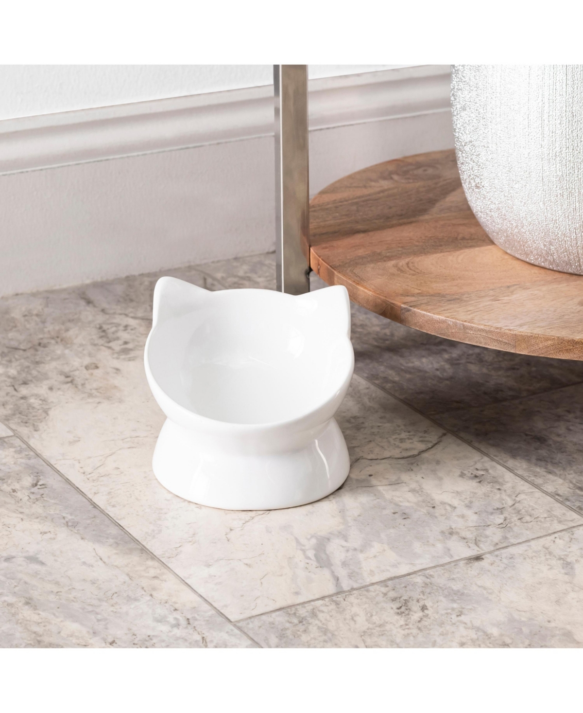 Park Life Designs Set of two Oscar Collection Tilted Rasied Cat Dishes