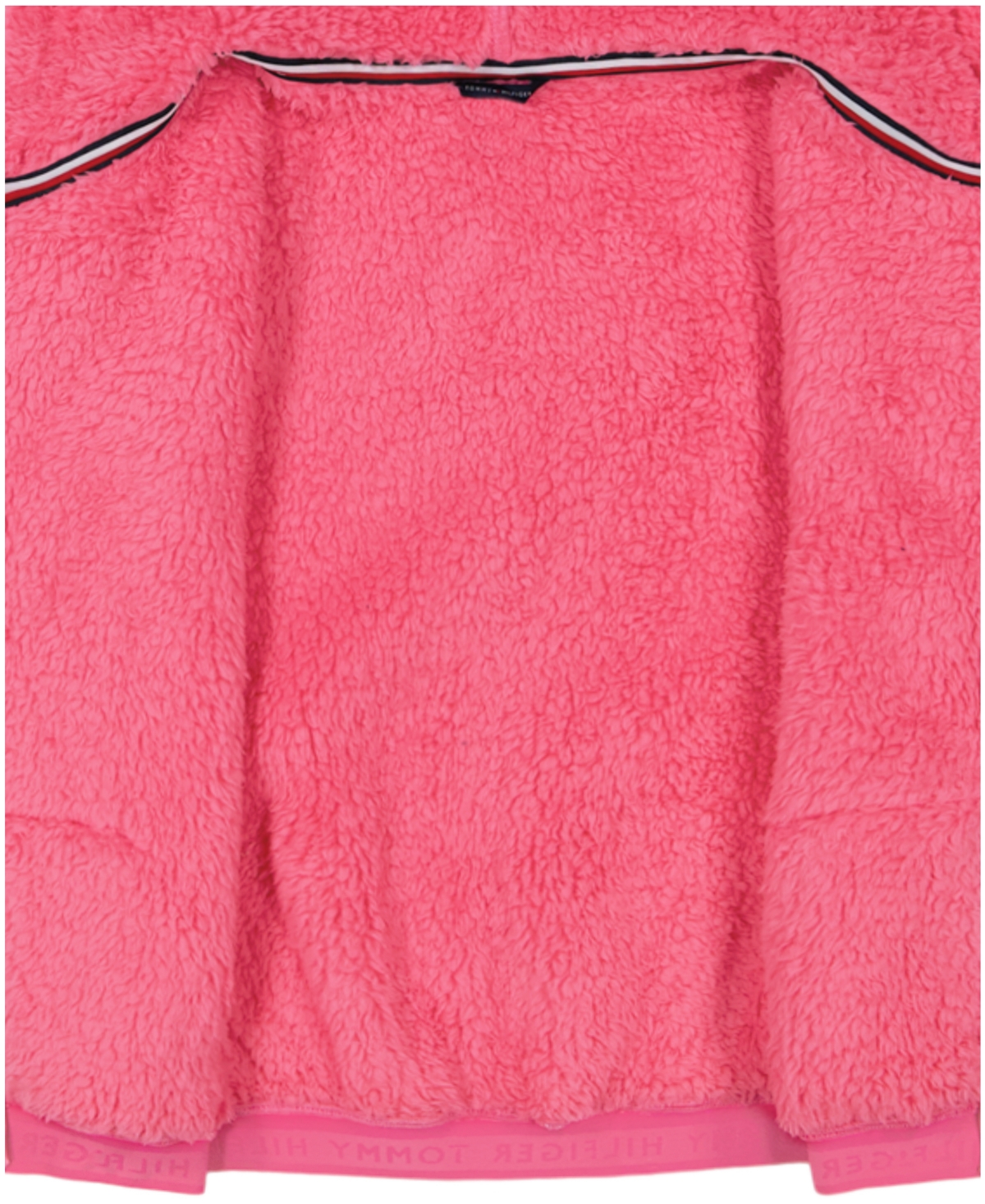 Tommy Hilfiger Toddler and Little Girls Minky Zip Front Hoodie
