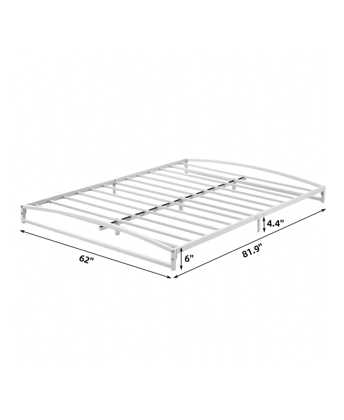 gaomon Bed Frame, 6 Inch Low Profile Platform Bed Frame, Heavy Duty Metal Full Size Bed, Mattress Foundation With Steel Slat Support, 6 Inch Height, E