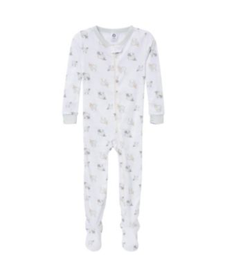 Baby Boys Snug Fit Footed Sleep & Play, 4-Pack, Moose