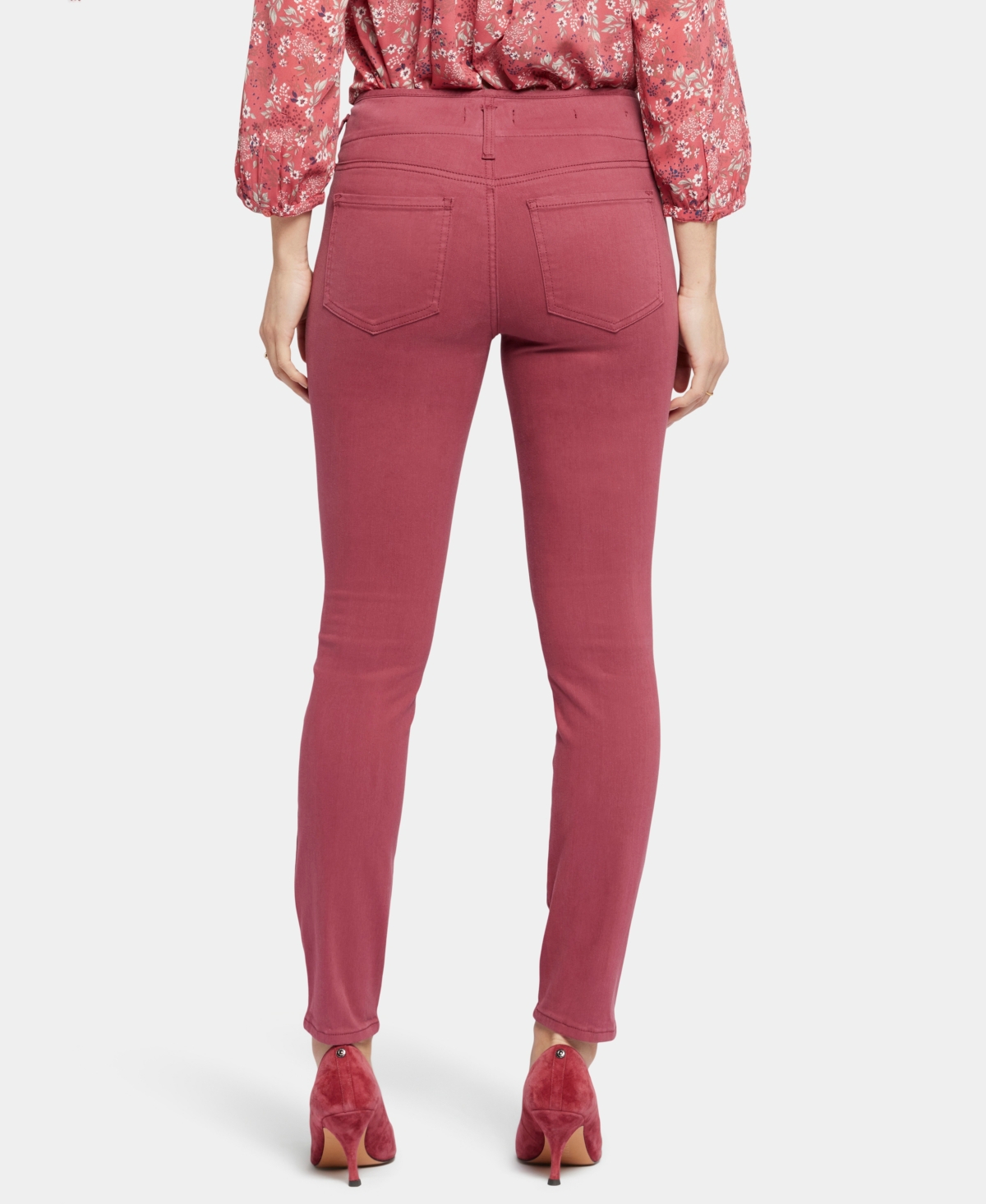 Nydj Women's Ami Skinny Hollywood Waistband Jeans In Cranberry Pie