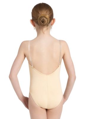 Juniors' Camisole Leotard w/ Clear Transition Straps - Girls
