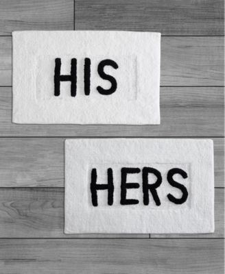 His & Hers Cotton 2-Piece Bath Rug Set