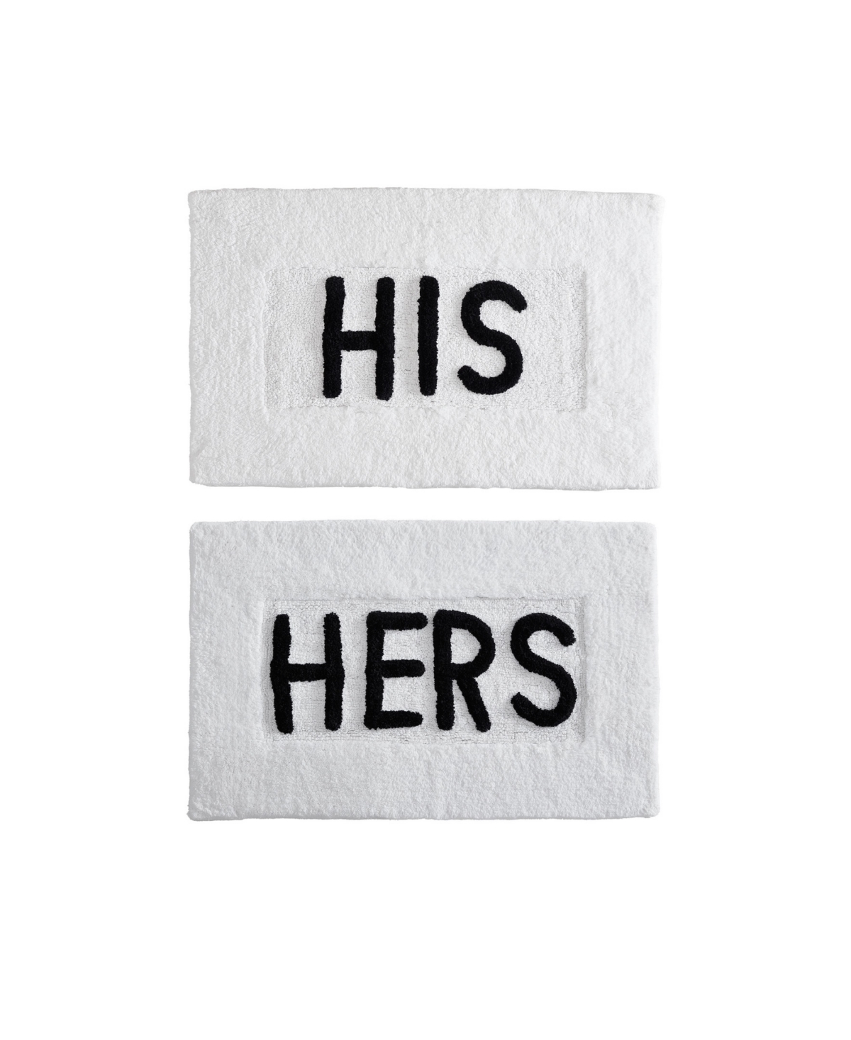 Shop Jean Pierre His & Hers Cotton 2-piece Bath Rug Set In White