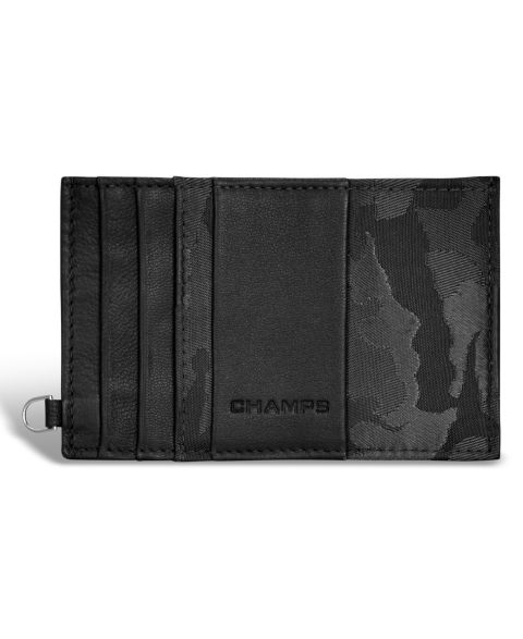 CHAMPS Men's Camo Collection Leather Slim Cardholder