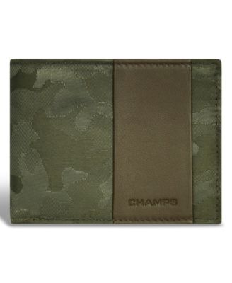 Men's Camo Collection Leather Top Wing Wallet