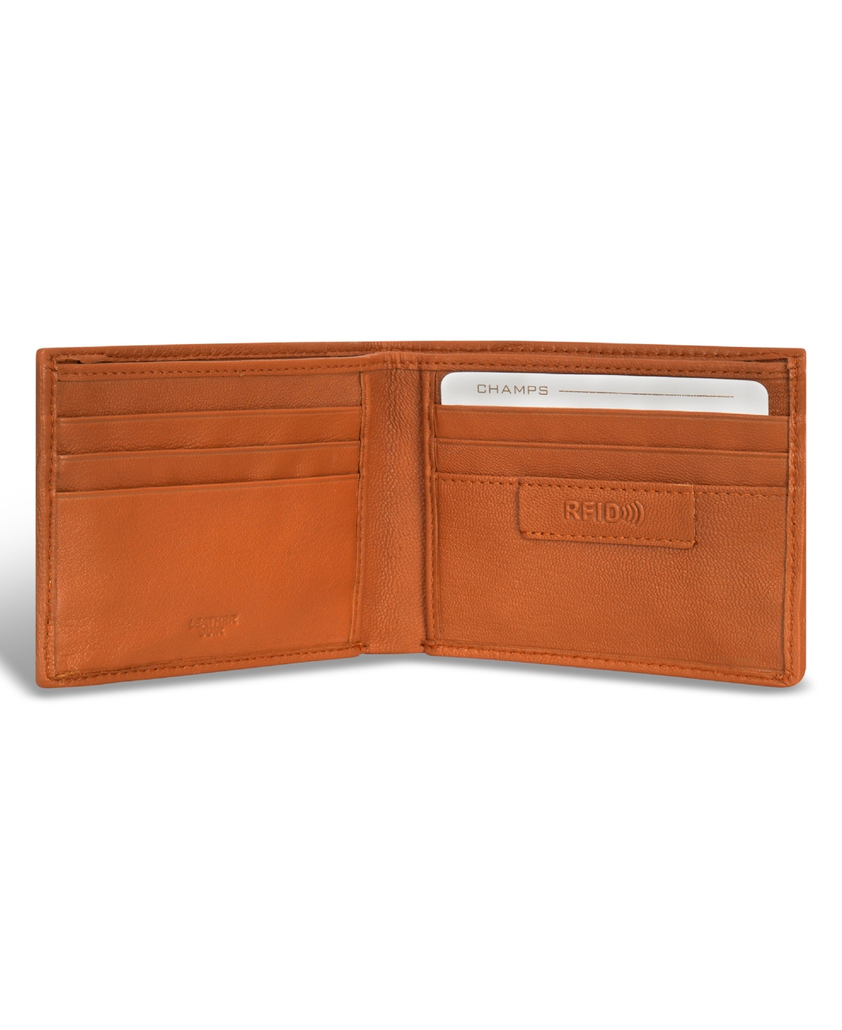 CHAMPS MEN'S DENIM COLLECTION LEATHER BI-FOLD WALLET 