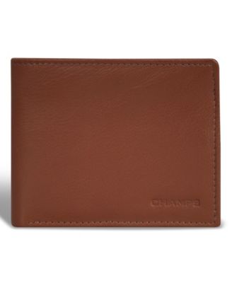 Men's Onyx Collection Leather Zip Bi-Fold Wallet