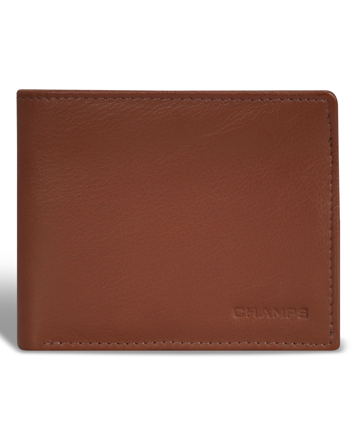 CHAMPS MEN'S ONYX COLLECTION LEATHER ZIP BI-FOLD WALLET 