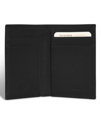Кожаный вертикальный тонкий кошелек CHAMPS CHAMPS из мужской коллекции Onyx