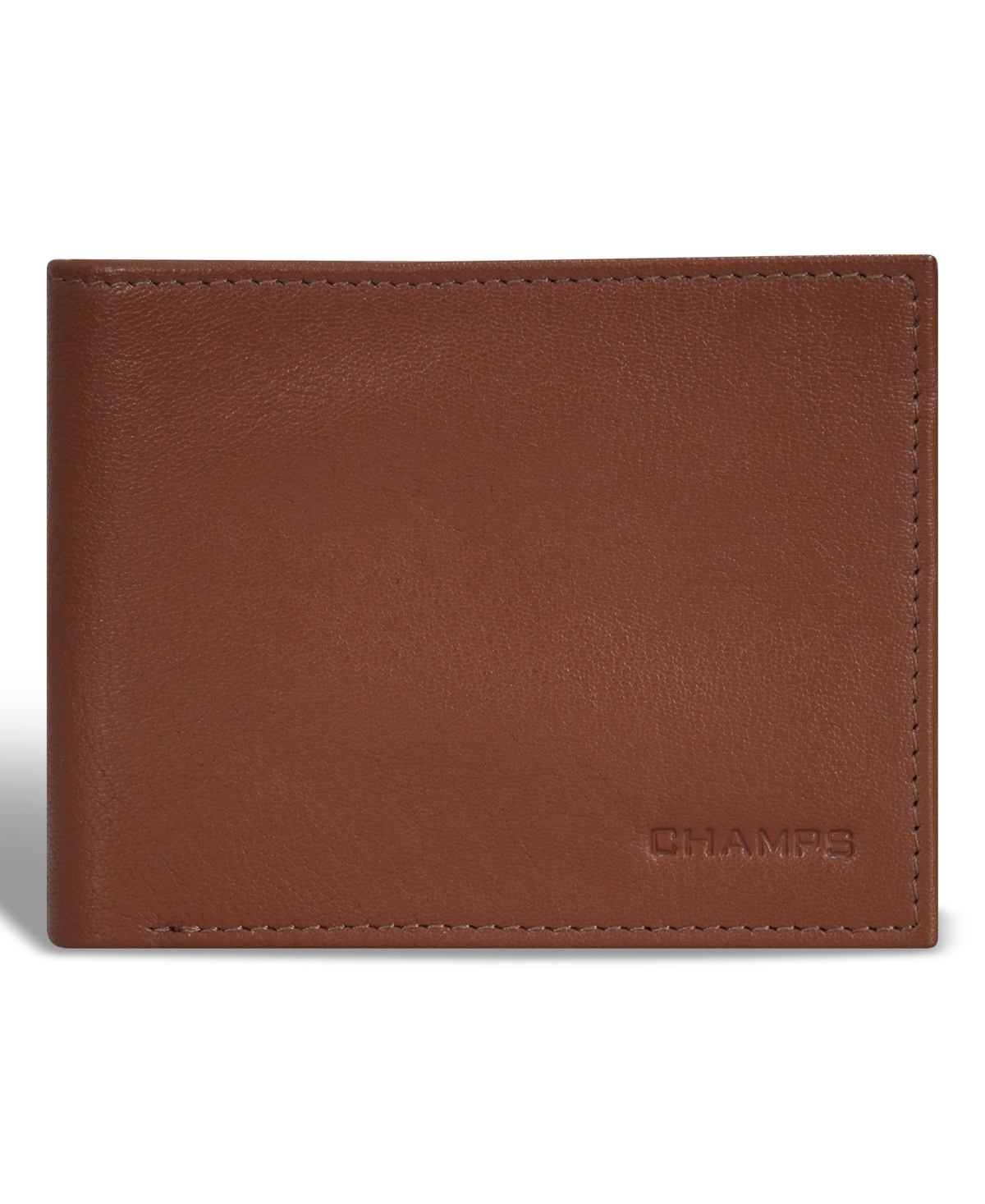 Shop Champs Men's Onyx Collection Leather Center Wing Wallet In Brown