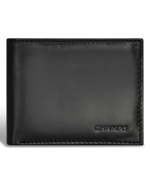 CHAMPS Men's Classic Collection Leather Bi-Fold Wallet