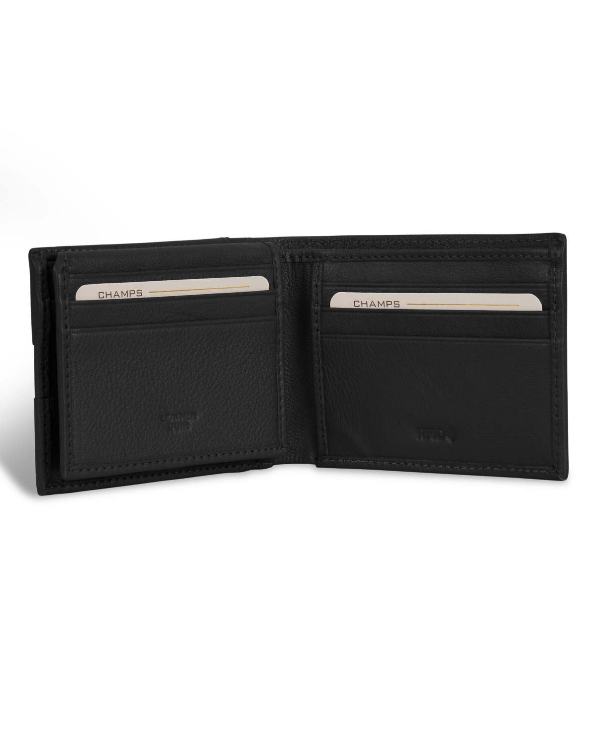 CHAMPS MEN'S ONYX COLLECTION LEATHER ACCESS TOP WING WALLET 