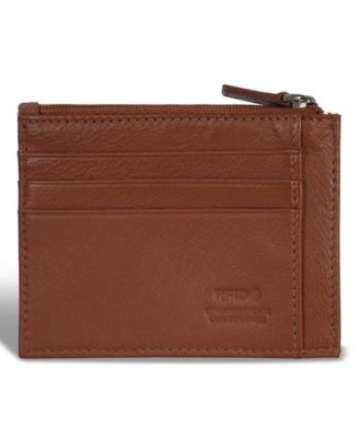 Men's Onyx Collection Leather Zip Card Case