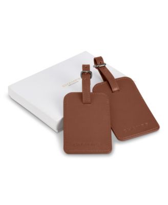 Men's Onyx Collection Leather Luggage Tags
