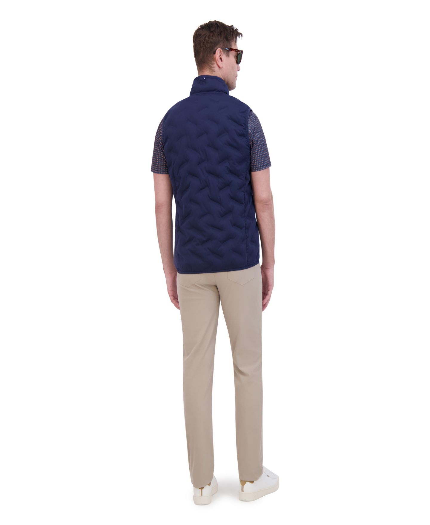 Мужской жилет Ben Sherman Sport 4Way Stretch Seamless Quilt Vest, цвет: Тёмно-синий — фото 4