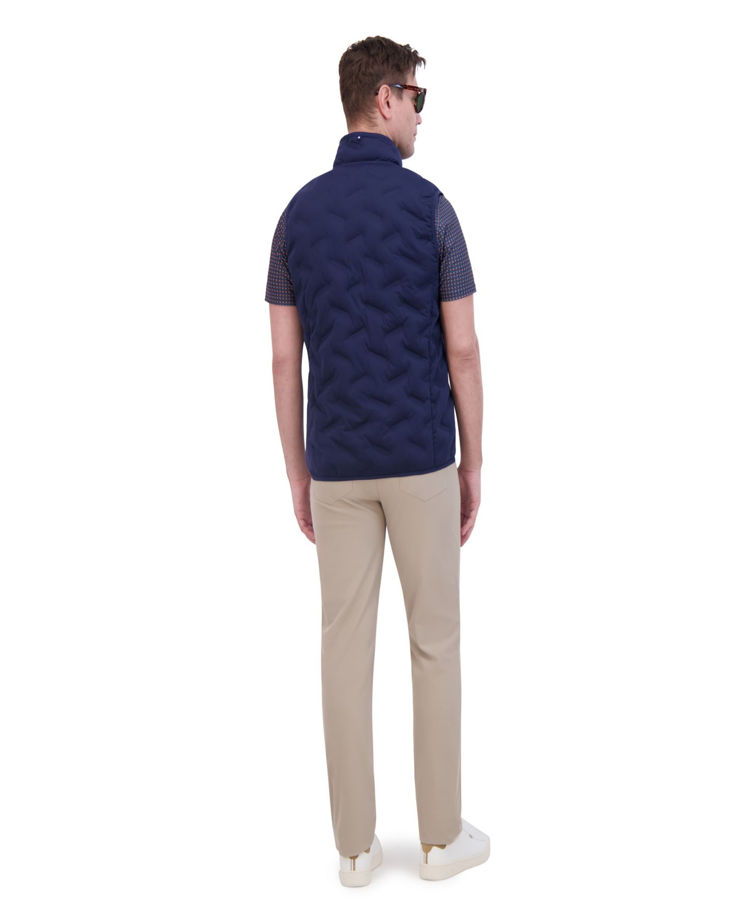 Men's Sport 4Way Stretch Seamless Quilt Vest