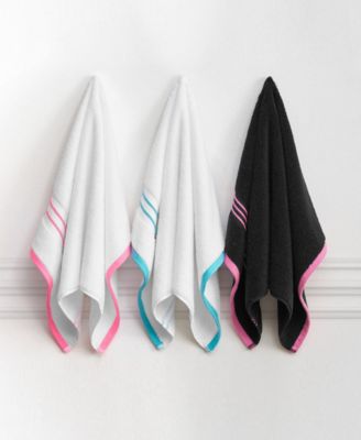 Neon Border Cotton 6-Pc. Bath Towel Set