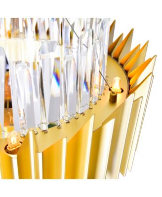 25" Metal Cityscape 12 Light Chandelier