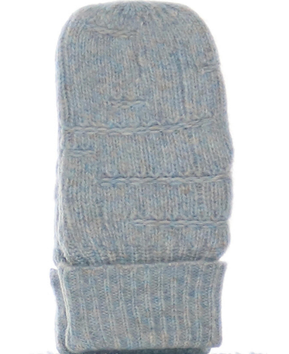 Fraas Melange Solid Hat/mitten/scarf Set In Light Blue