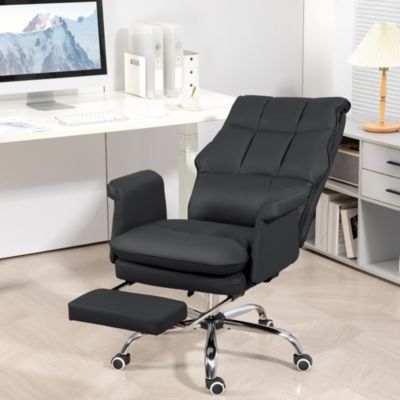 Executive Office Chair with Footrest, Ergonomic, Reclining,
