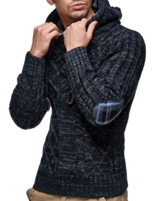 Men s Knitted Pullover | Long-Sleeved Slim fit Hoodie | Basic Winter Hoodie-Sweater for Men