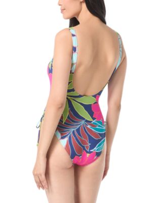 Women's Tropical-Print One-Piece Swimsuit