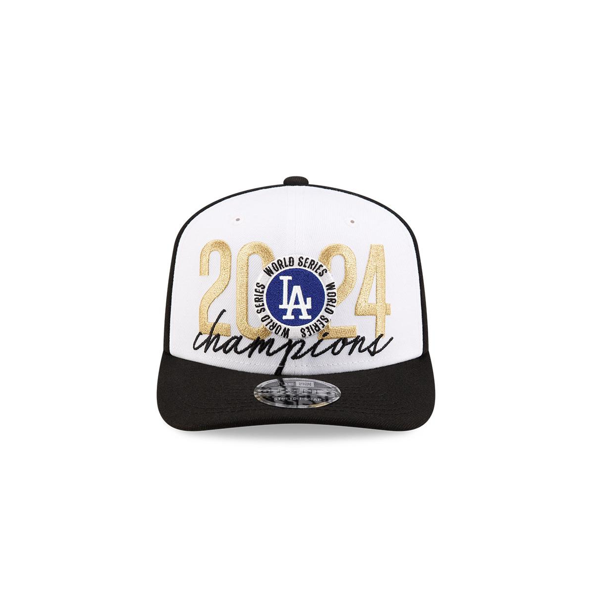New Era Men'sLos Angeles Dodgers 2024 World Series Champions Locker Room 9SEVENTY Adjustable Hat - Black