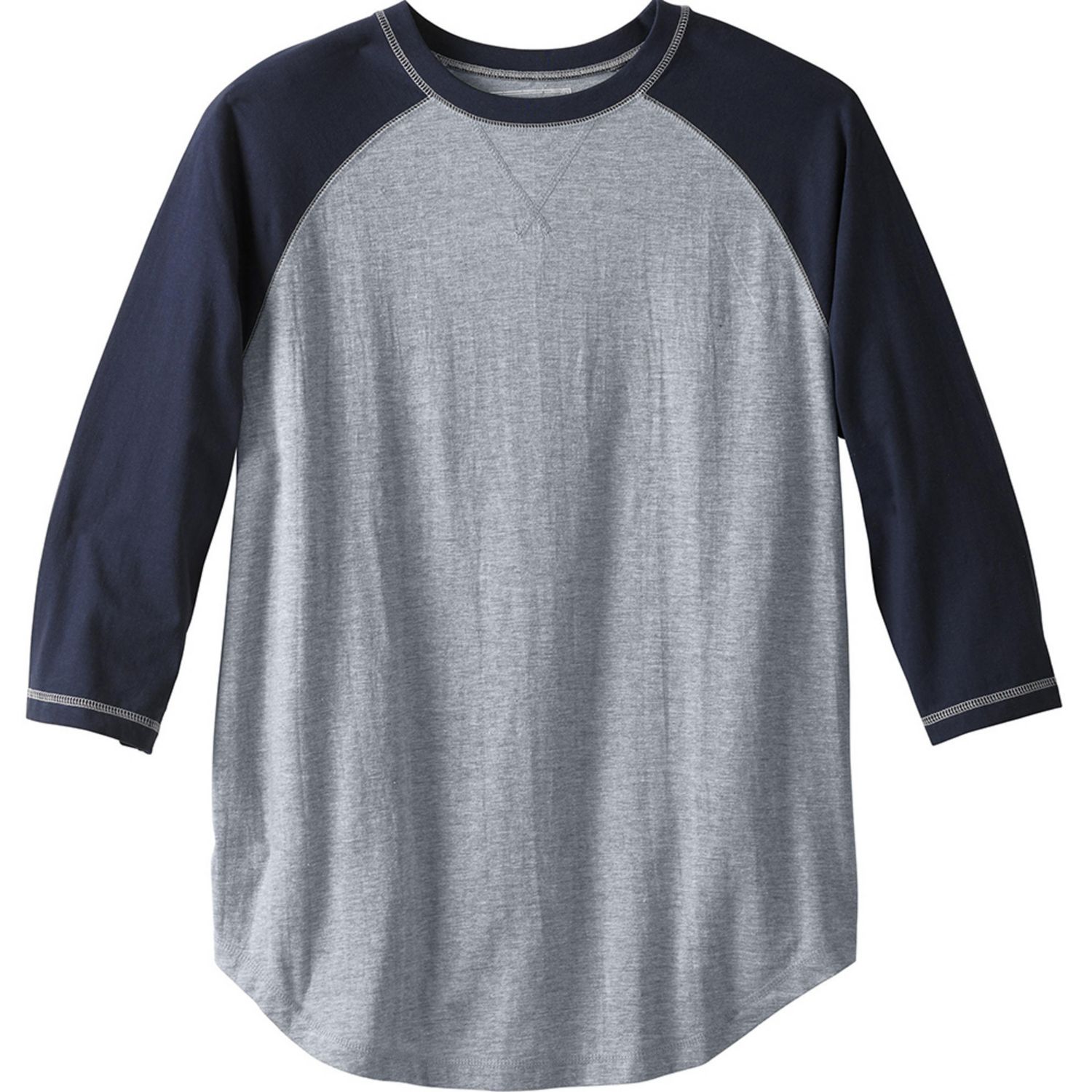 Big & Tall by KingSize Crewneck Raglan Tee