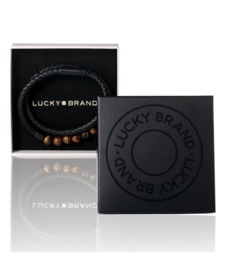 Tiger s Eye Beaded and Leather Wrap Bracelet - Braided Leather & Stone Jewelry for Men