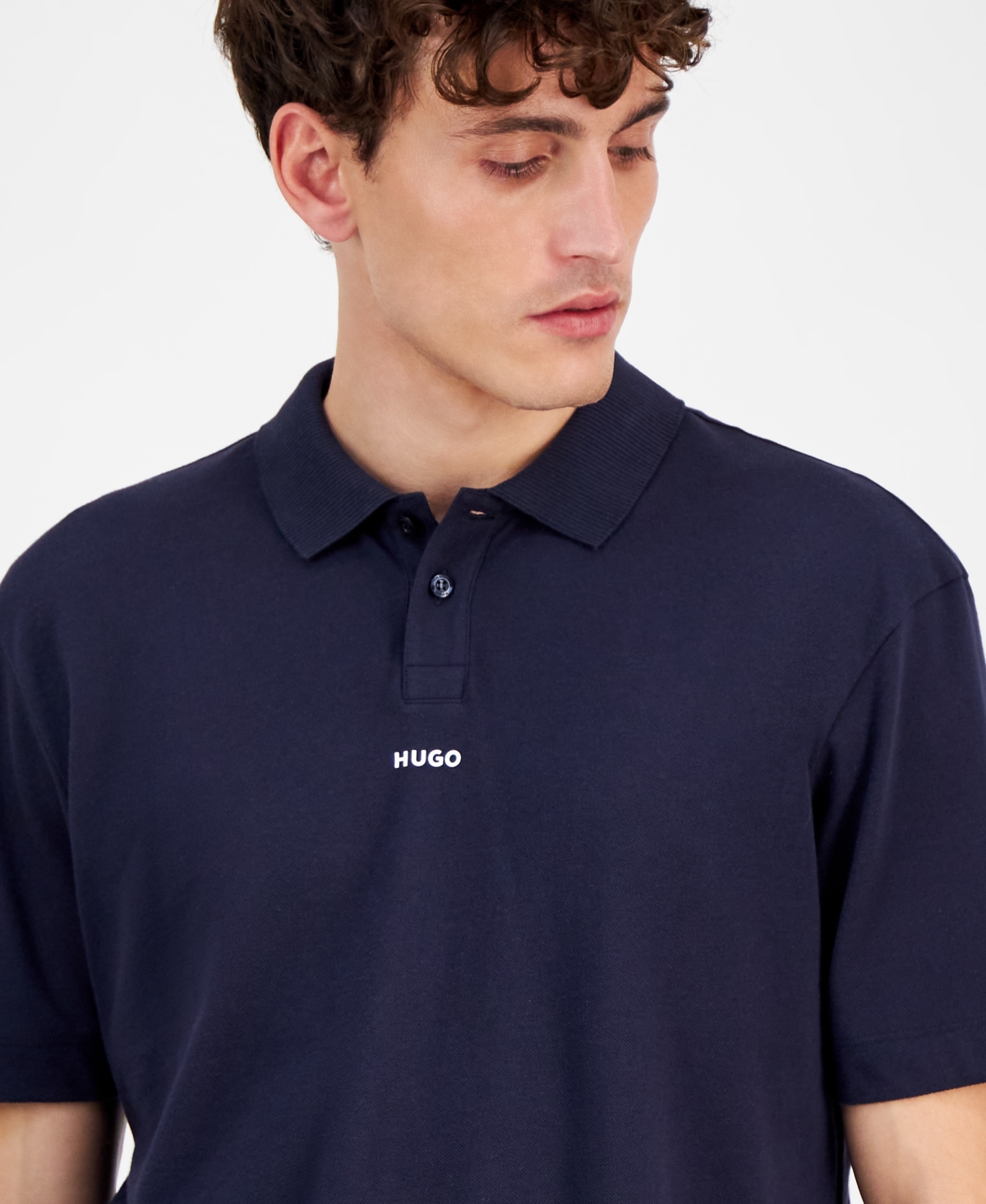 Hugo Boss Men's Dangula Relaxed Fit Short Sleeve Logo Polo Shirt