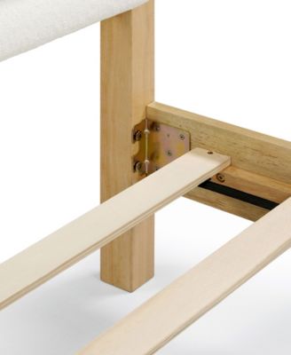 Adin Queen Platform Bed with Boucle Upholstery