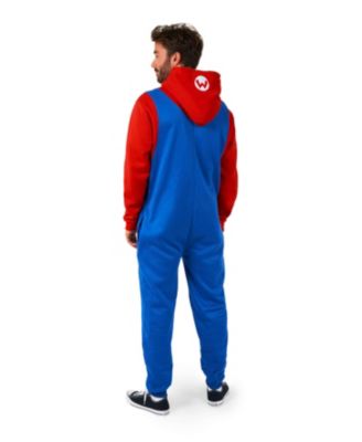 Men's Adult Onesies - Mario And Luigi Nintendo Outfits